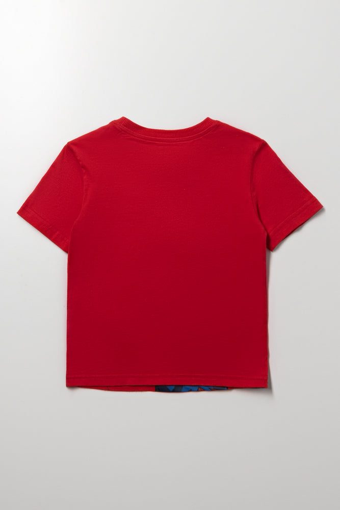 Spider-Man Short Sleeve T-Shirt Red (2)