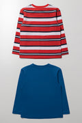 2 Pack Long Sleeve T-Shirts Red And Blue (2)