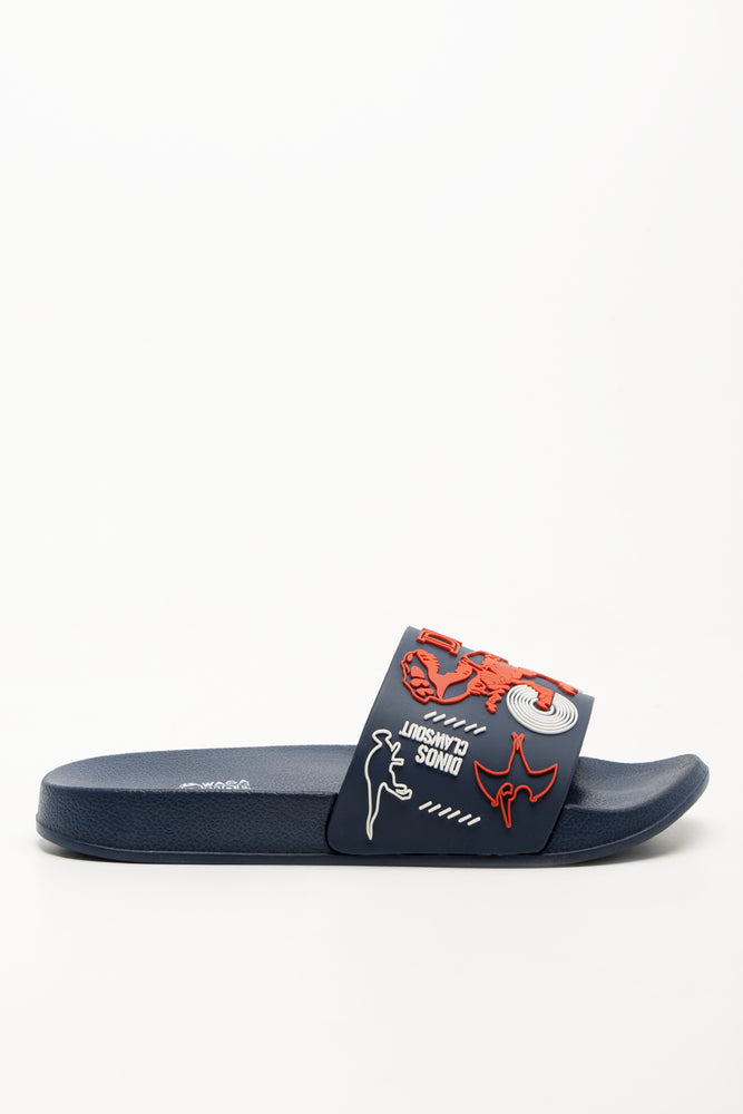 Dinosaur Slides Navy (1)