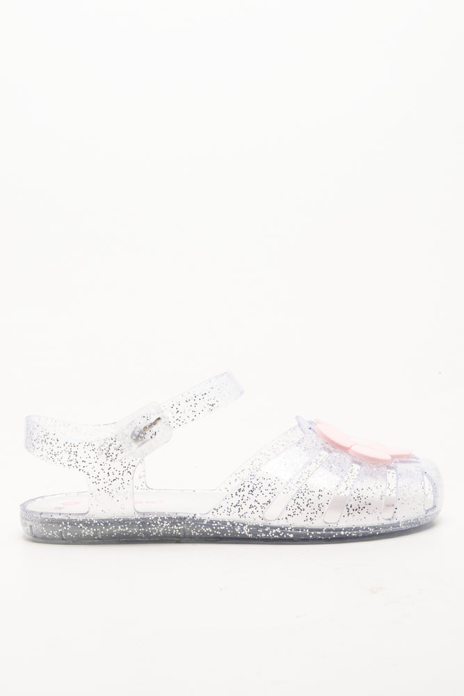 Daisy Glitter Sandals Clear