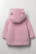 Hooded Sherpa Jacket Pink (2)