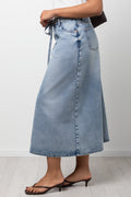 Flared Maxi Denim Skirt (1)