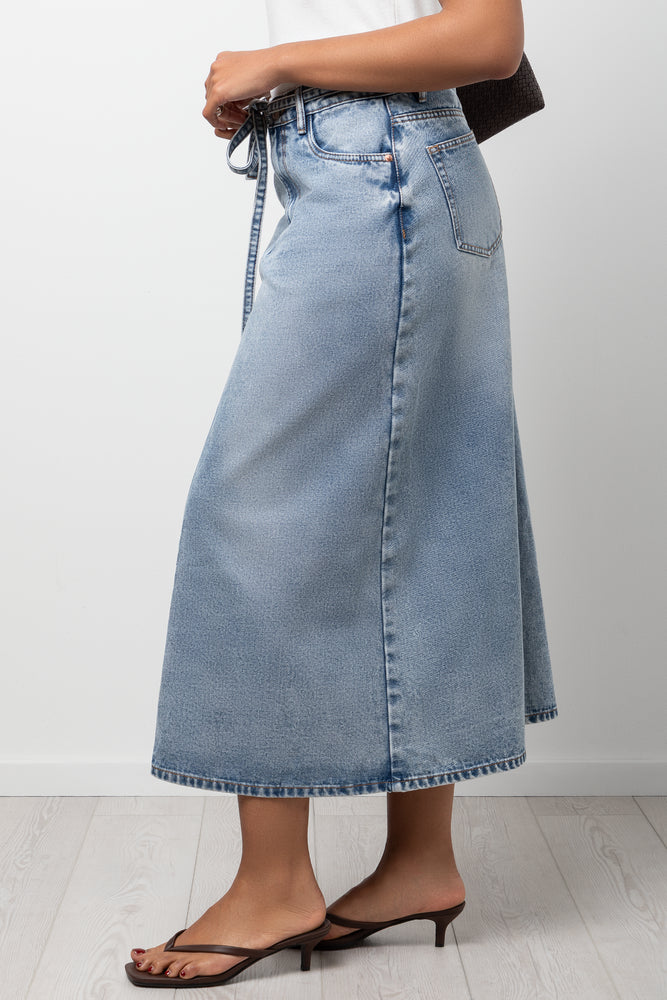 Flared Maxi Denim Skirt (1)