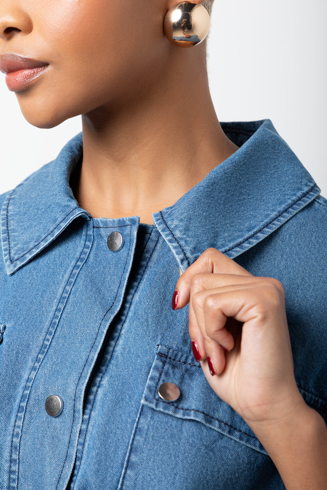 Light Weight Utility Denim Jacket (5)