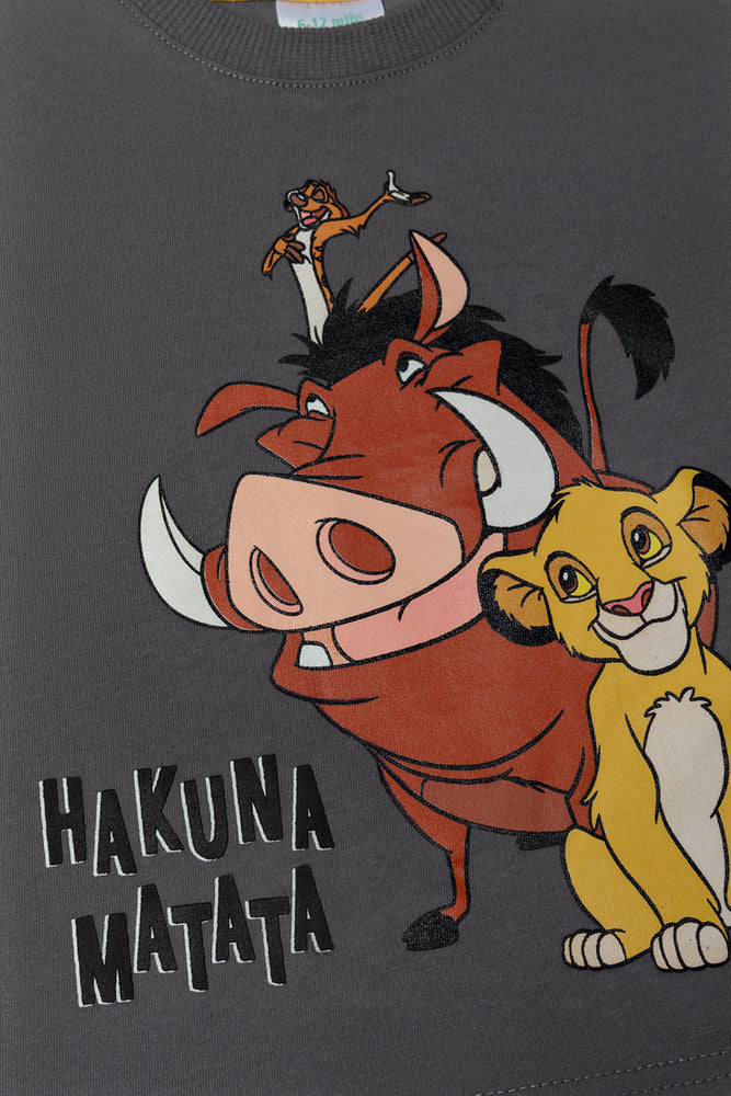 Lion King  Shorts Set Dark Grey (1)