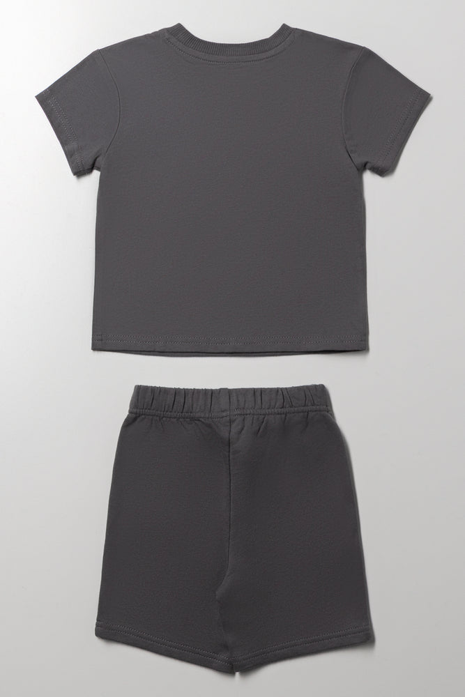 Lion King  Shorts Set Dark Grey (3)