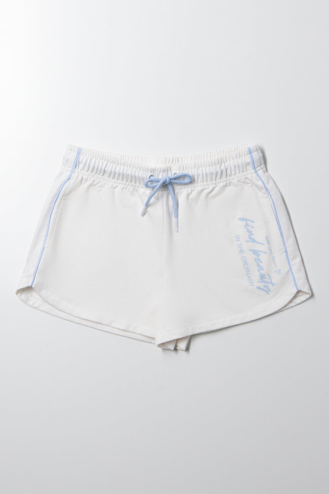 Fleece Shorts White