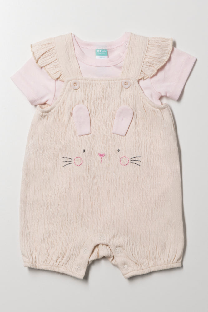 Bunny Dungaree Natural