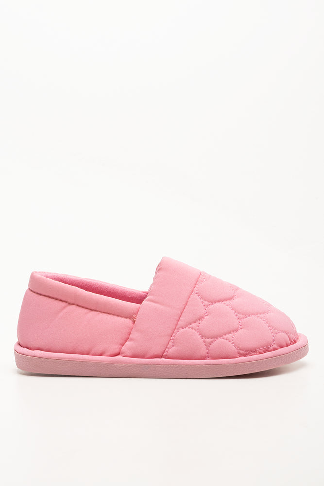 Quilted Slippers Pink