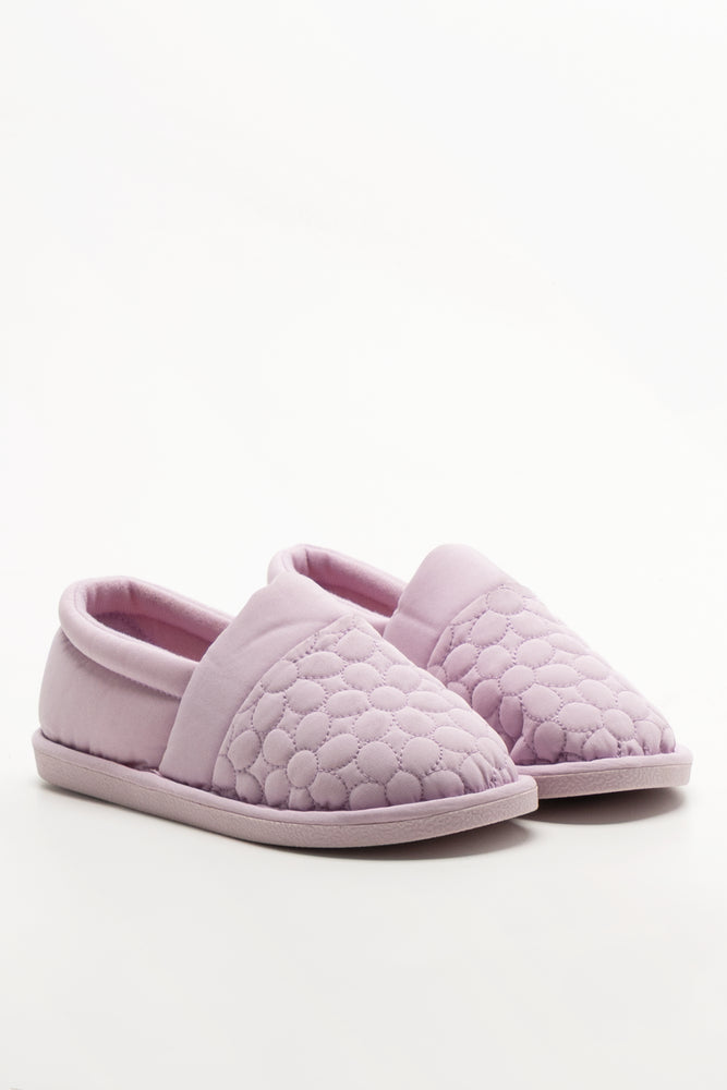 Quilted Slippers Lilac