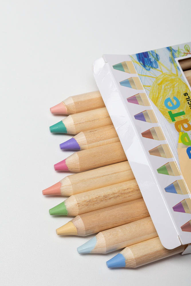 10 Piece Pastel Jumbo Pencils With Sharpener (1)