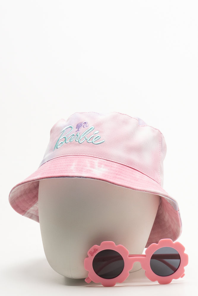 Barbie Bucket Hat And Sunglasses Set Pink