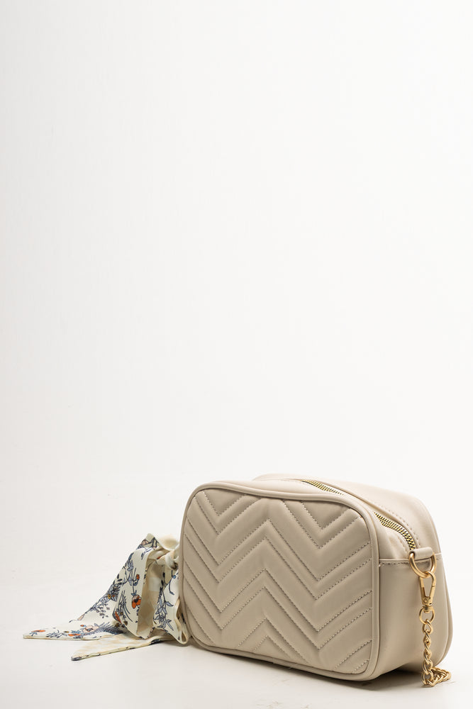 Quilted Camera Bag Natural