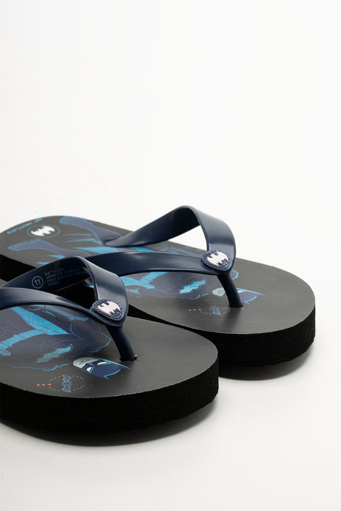 Batman Flip Flops Black (2)