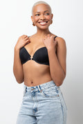 Front Clip T-Shirt Bra Black