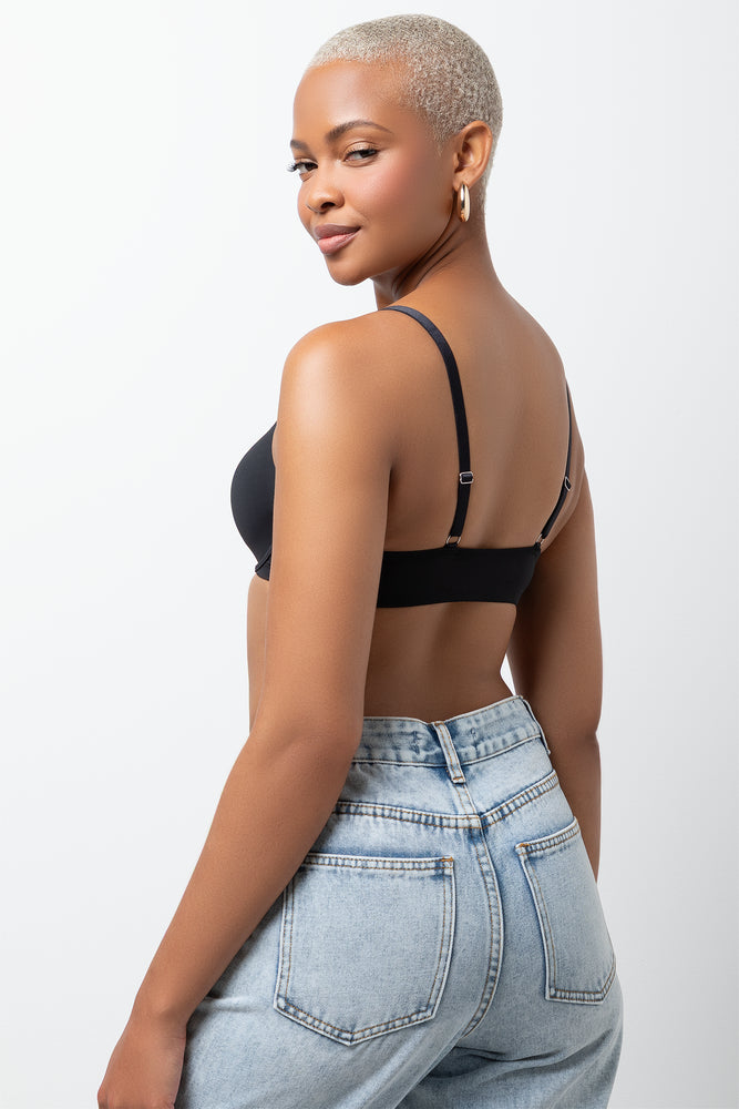 Front Clip T-Shirt Bra Black (3)