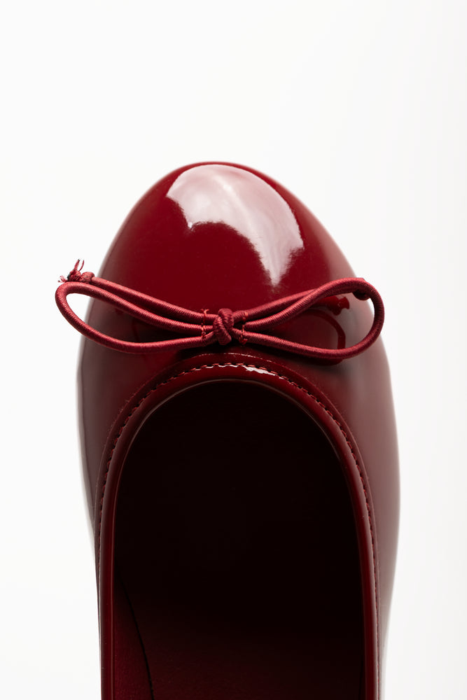 Patent Pumps Burgundy (4)