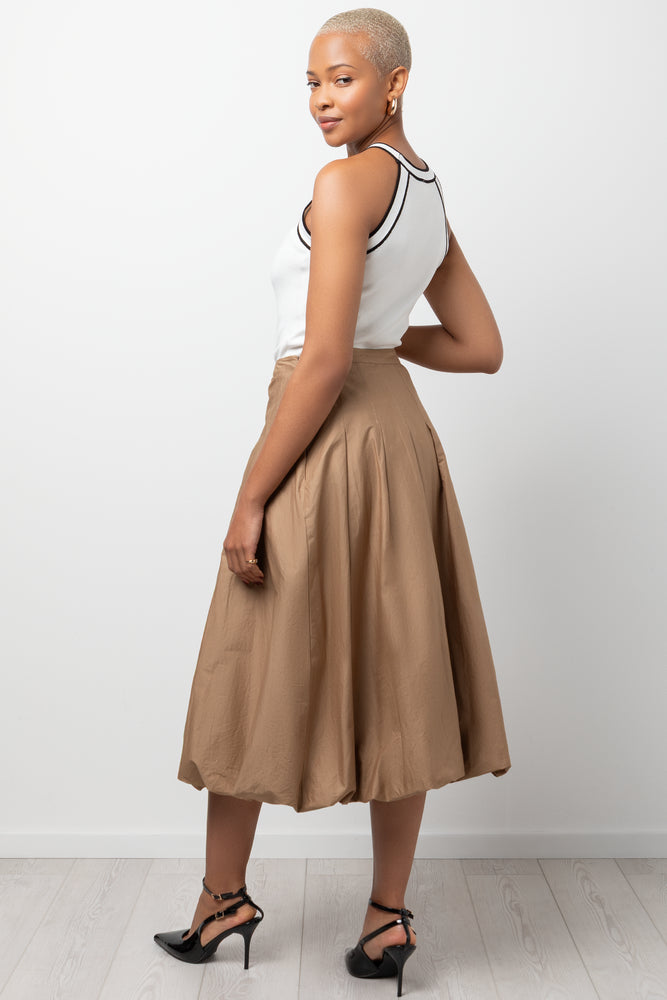 Bubble Skirt Tan (2)
