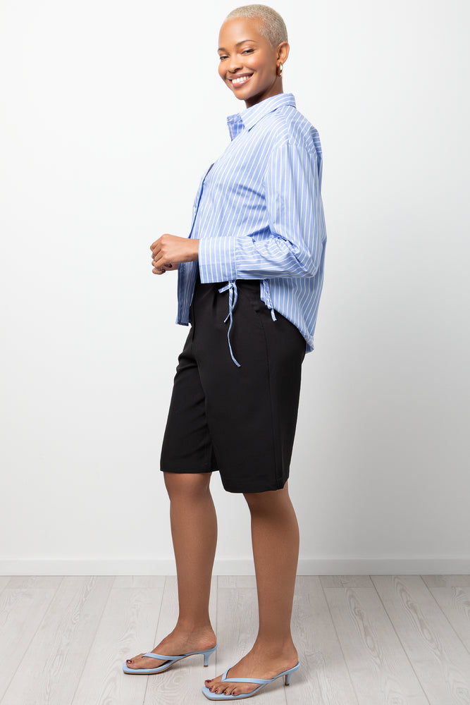 Long Sleeve Striped Shirt Blue (1)