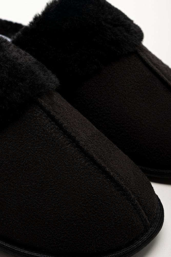 Seam Slipper Black (2)