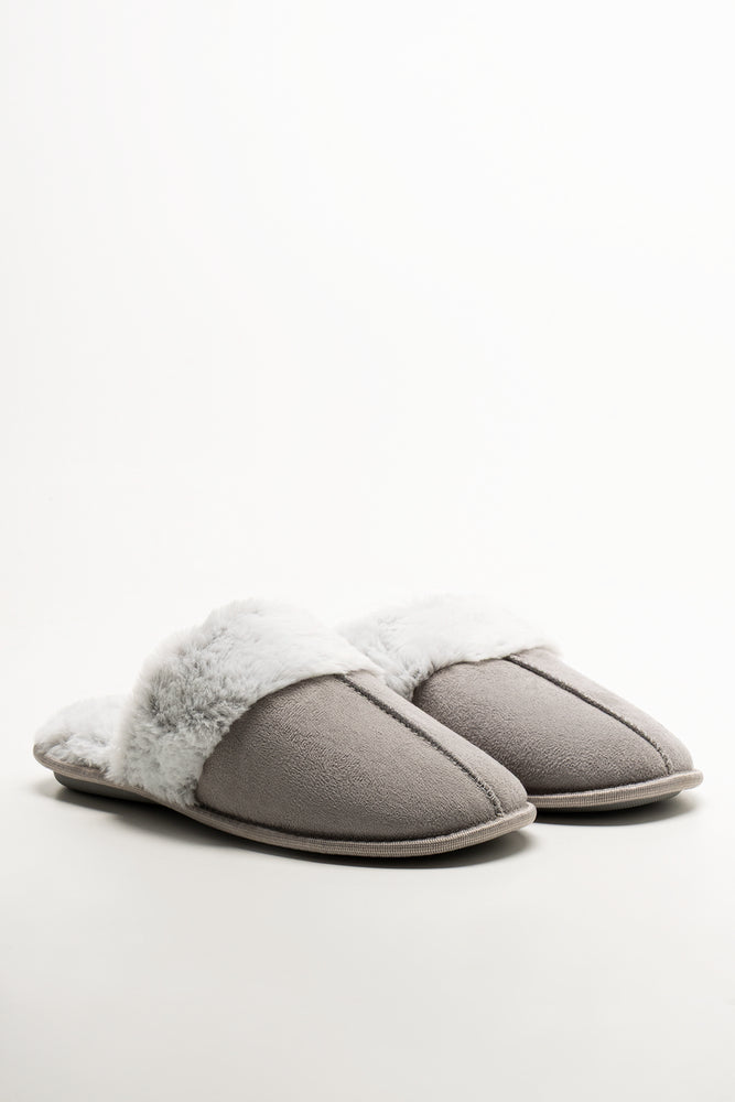 Seam Slippers Grey