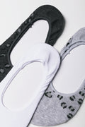 3 Pack Animal Footliners Grey And White (1)