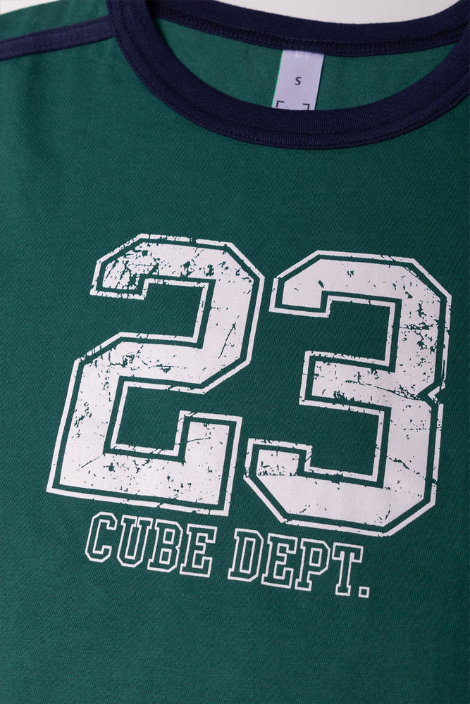 Printed Fitted T-Shirt Green (1)