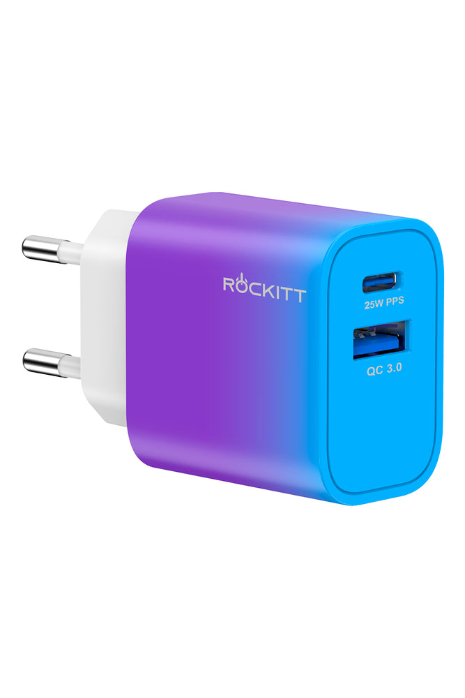 25W Purple Fast Wall Charger