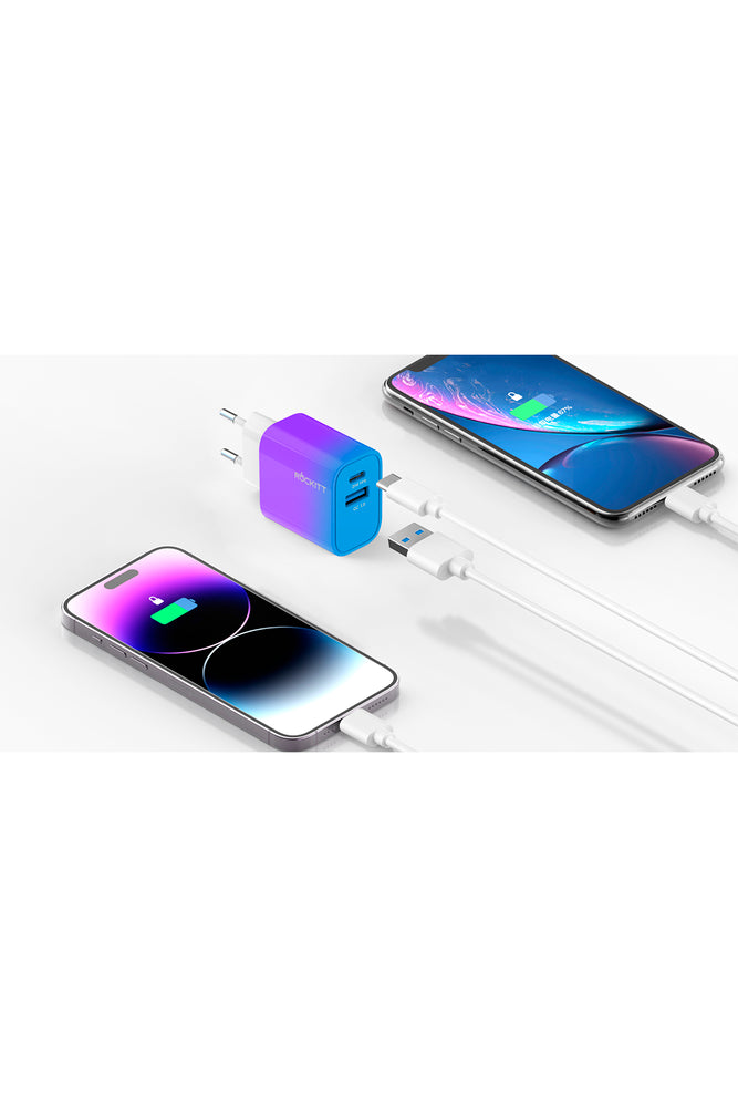 25W Purple Fast Wall Charger (1)