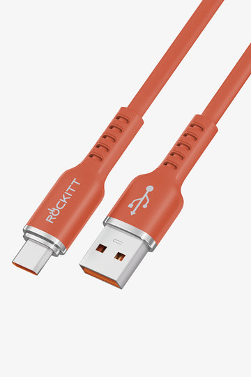 Rockitt Fast Charge 1.5 Silicone A-C Orange