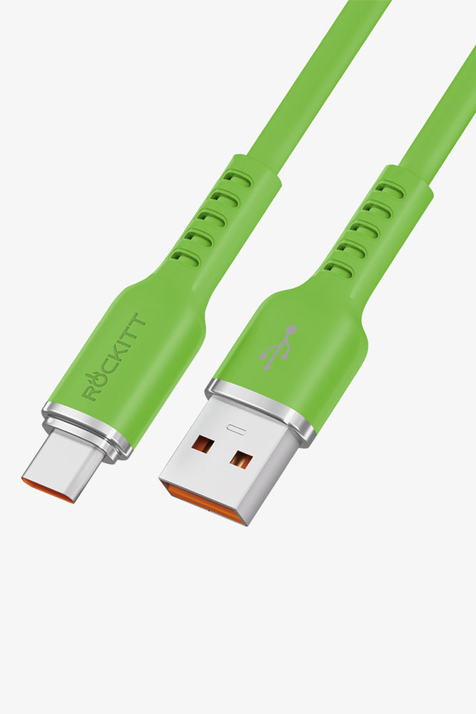 Rockitt Fast Charge 1.5 Silicone A-C Green