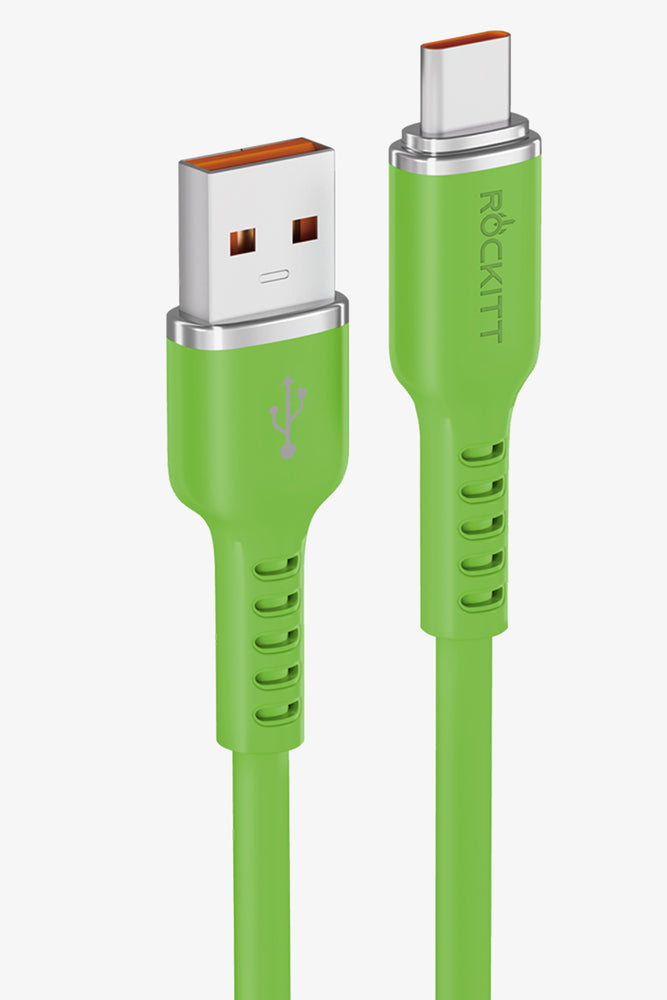 Rockitt Fast Charge 1.5 Silicone A-C Green