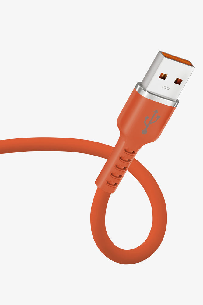Rockitt Fast Charge 2.4A Silicone Orange (1)