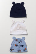 3 Pack Baby Beanies