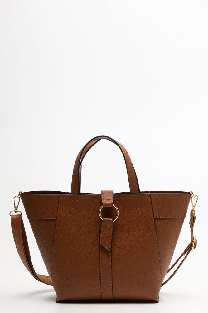 Mini Tote Handbag Tan