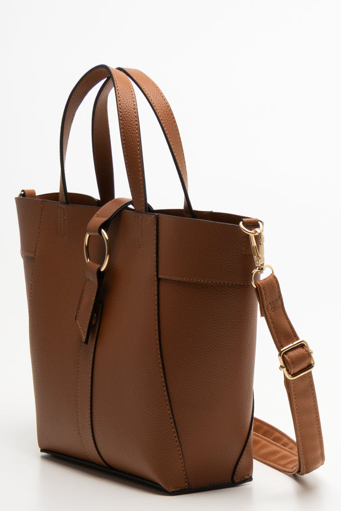 Mini Tote Handbag Tan