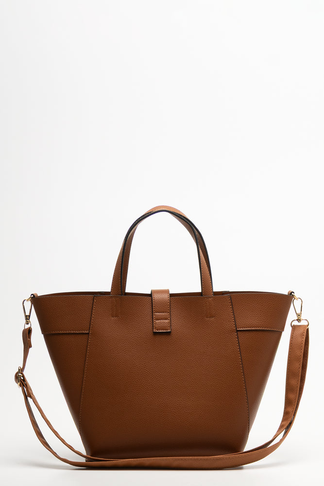 Mini Tote Handbag Tan (2)