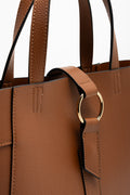 Mini Tote Handbag Tan (3)
