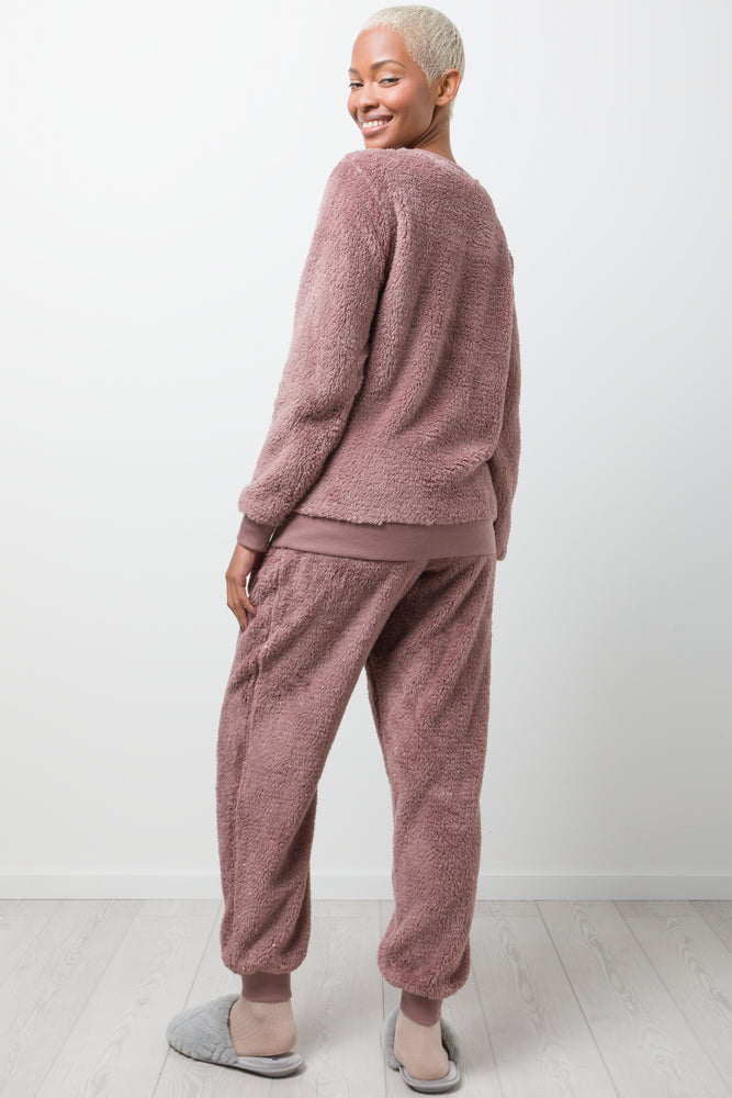 Self Love Soft Sherpa Pyjamas Natural (2)
