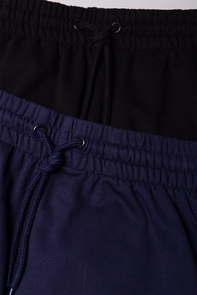 2 Pack Shorts Black And Navy (1)