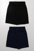 2 Pack Shorts Black And Navy (2)