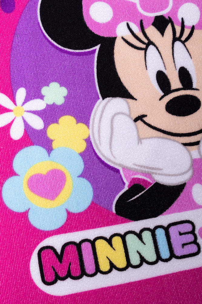Minnie Mouse Hooded Towel Pink