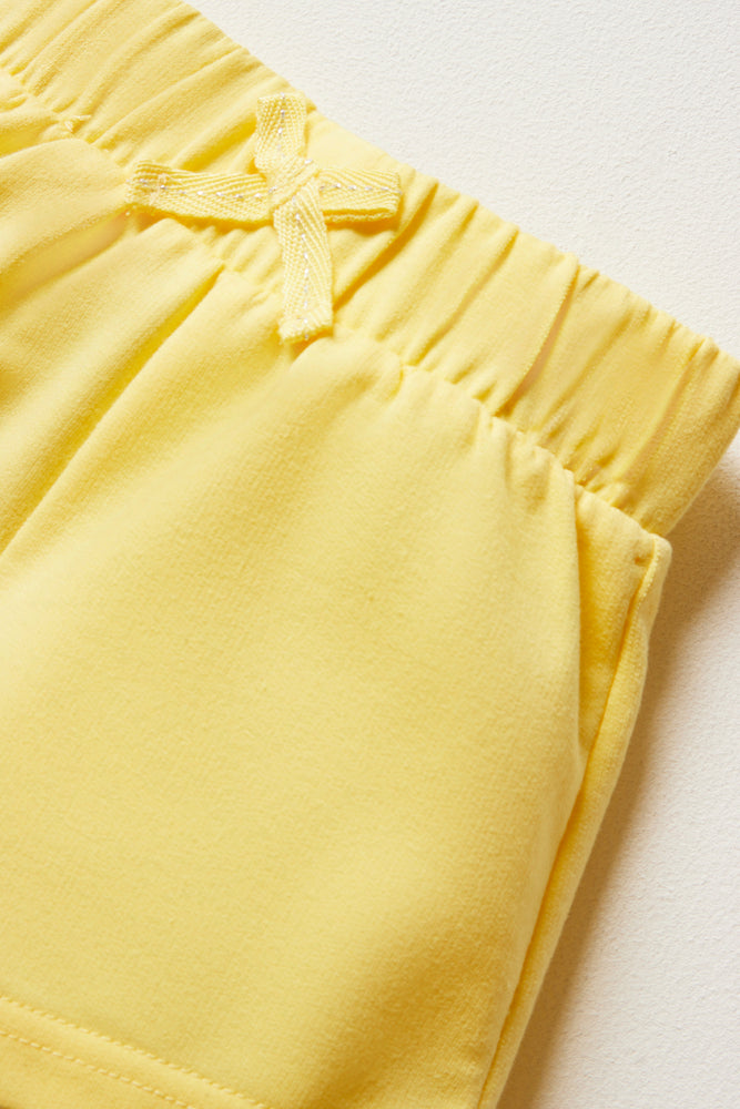 Knit Shorts Yellow
