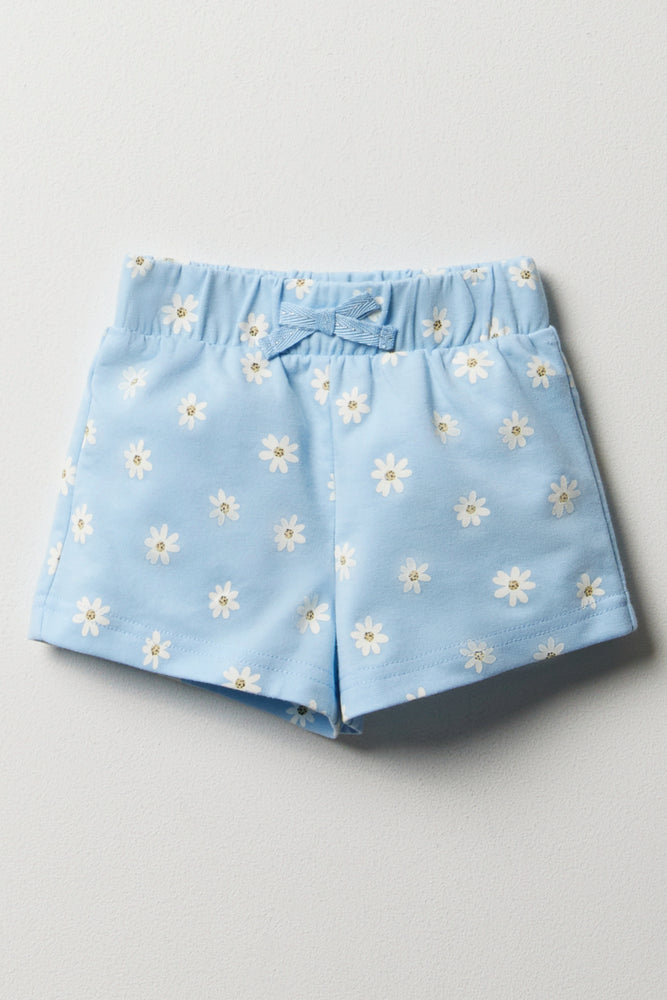 Knit Shorts Blue