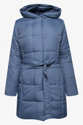 Belted Long Puffer Jacket