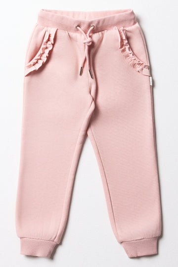 Frill Pocket Trackpants Pink
