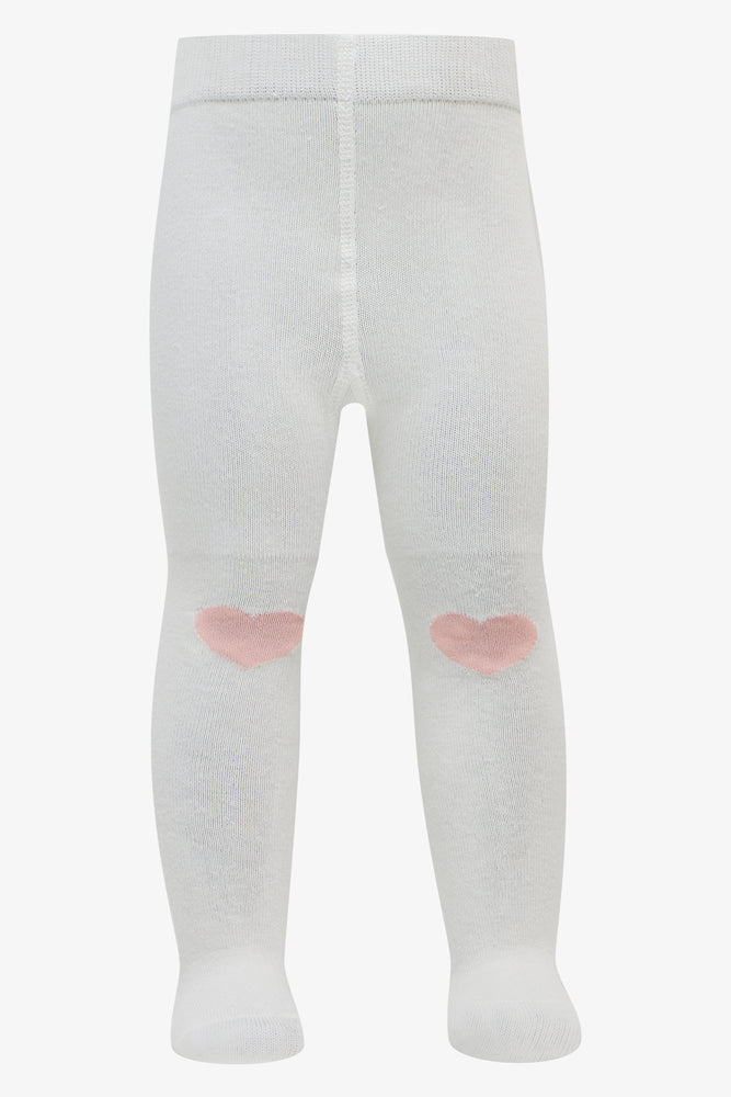 2 Pack Tights White & Tan