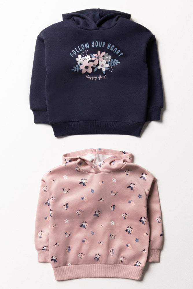 2 Pack Tracktops Navy And Pink