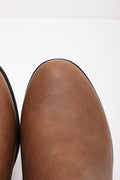 Buckle Trim Boots Natural (4)