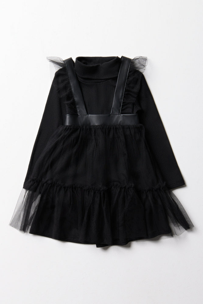 Fit and Flare Dress Black